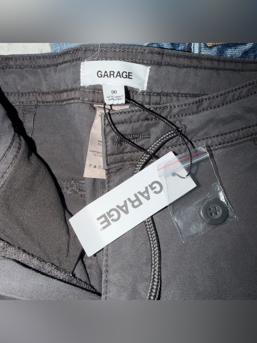 Garage Forged Iron Gray Cargo Pants with Tag